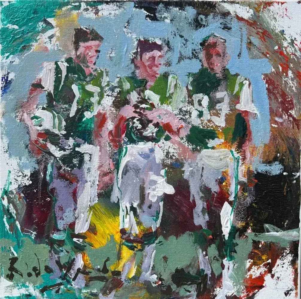 Original New York Jets Paintings with Joe Namath