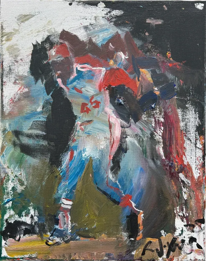 Original St. Louis Cardinals Painting of legend Bob Gibson