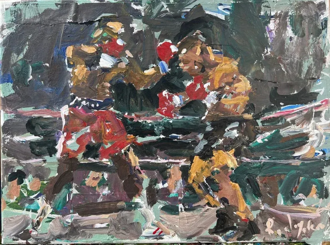 Original boxing paintings by Robert Joyner