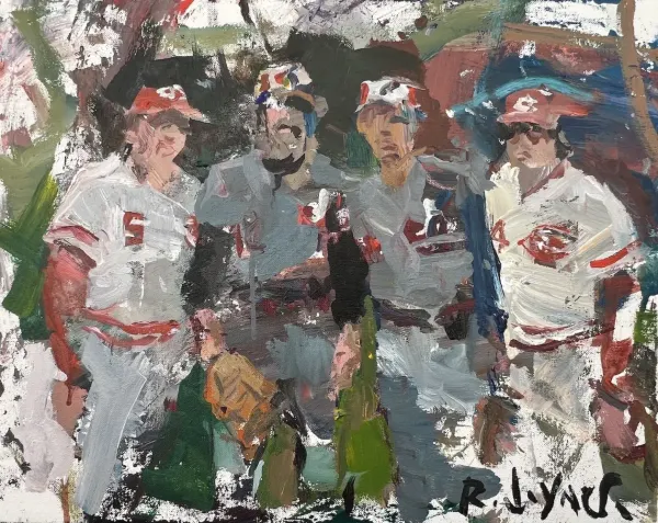 Original baseball painting by Robert Joyner