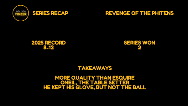 Pirates' Series Recap: It's Gotta Be the Phitens