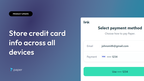 Save credit card information across all devices