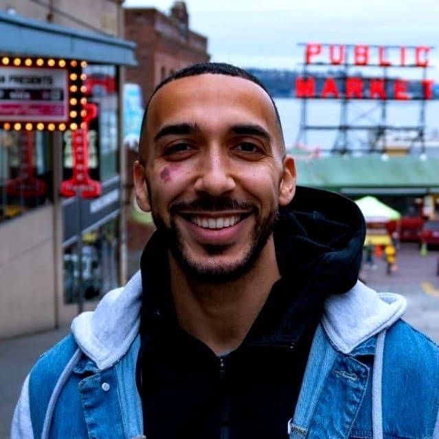 In front of Pike Place Market in Seattle, WA. 2025.