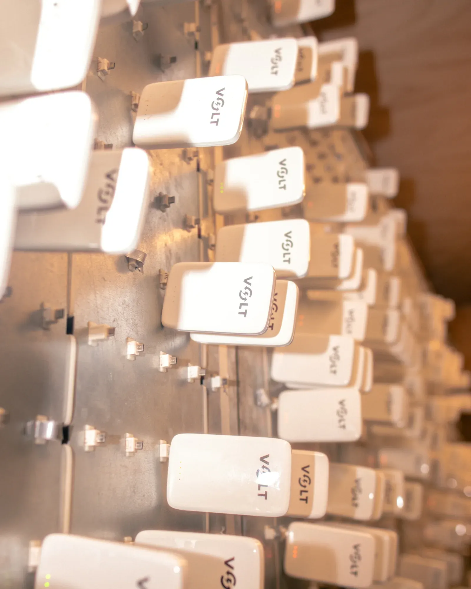 Volt powerbanks charging at the recharge zone