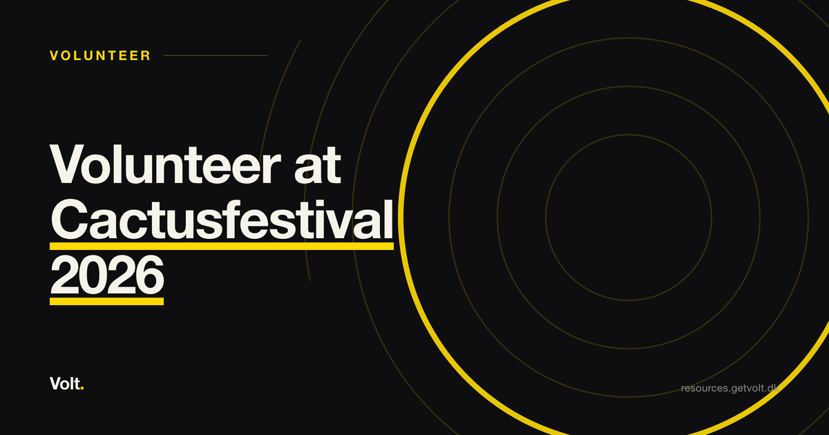 Volunteer at Cactusfestival 2026