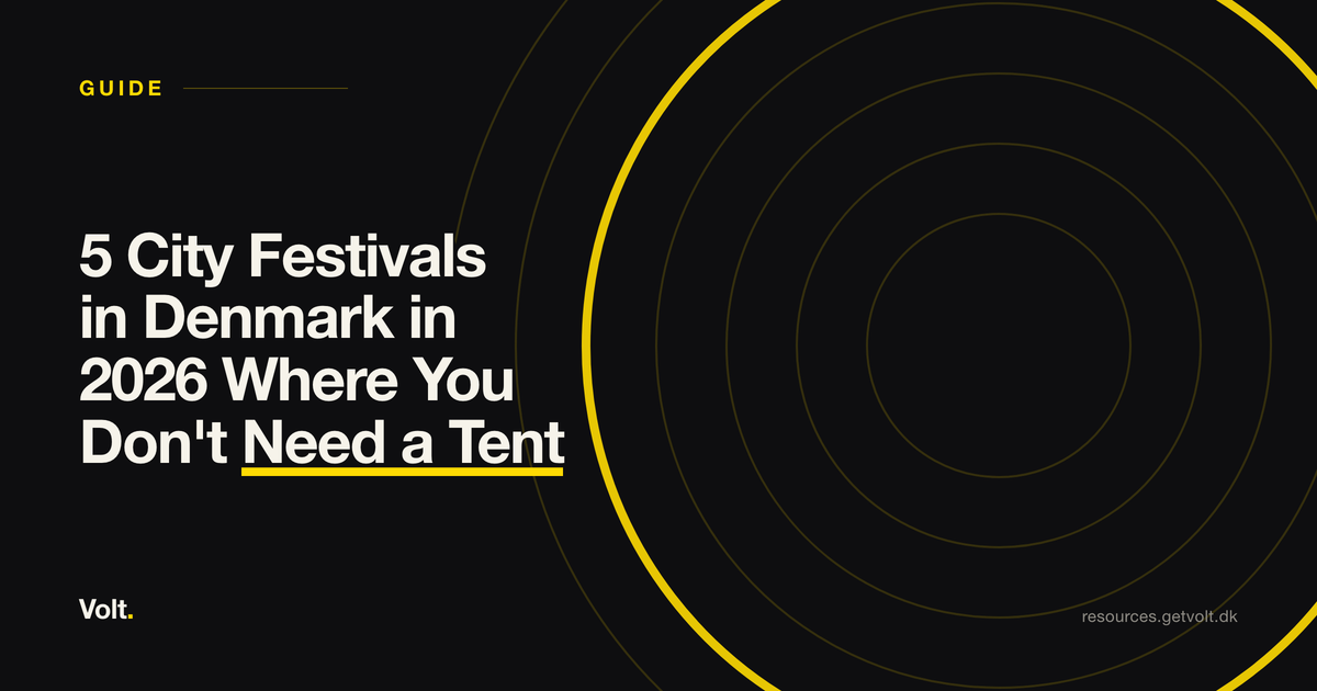 5 City Festivals in Denmark in 2026 Where You Don't Need a Tent