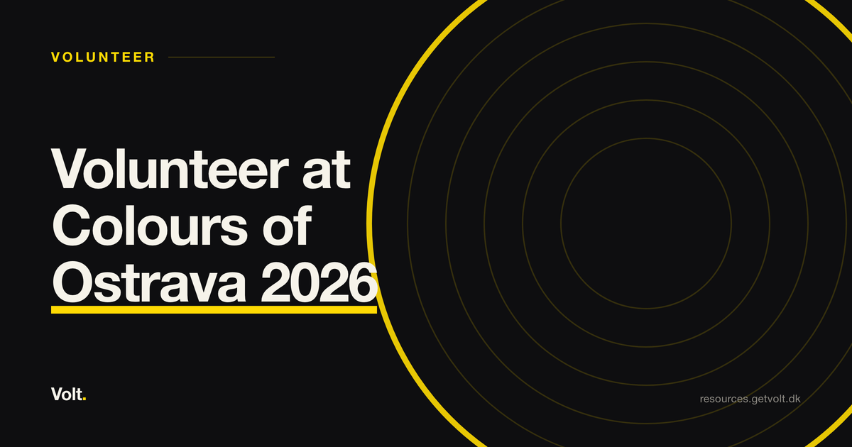 Volunteer at Colours of Ostrava 2026