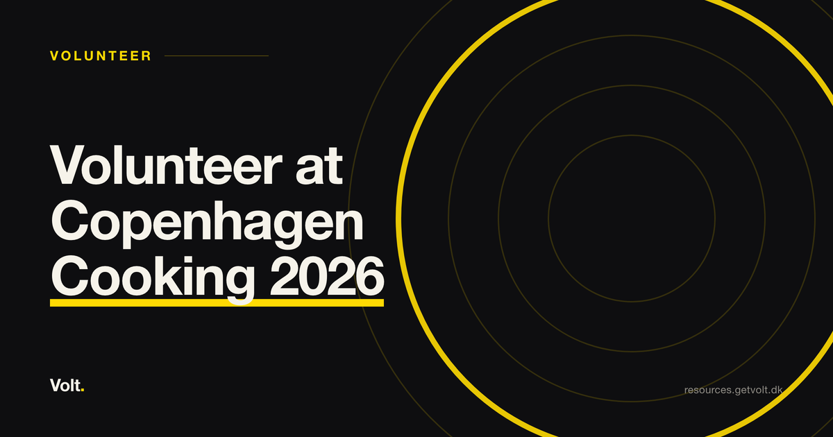 Volunteer at Copenhagen Cooking 2026