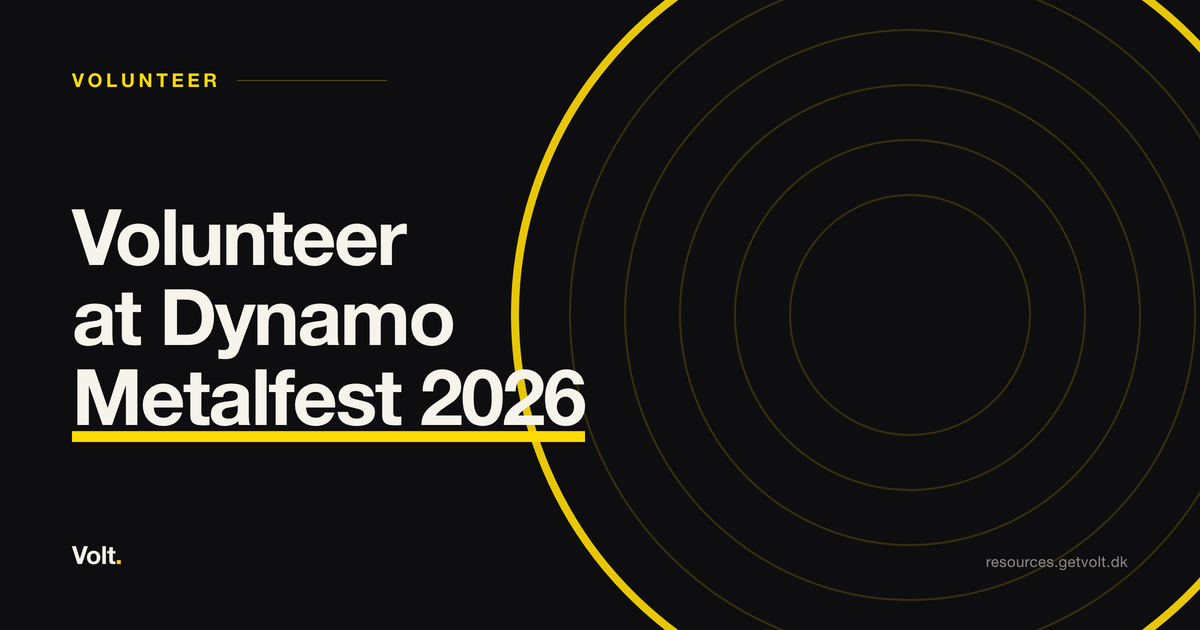 Volunteer at Dynamo Metalfest 2026