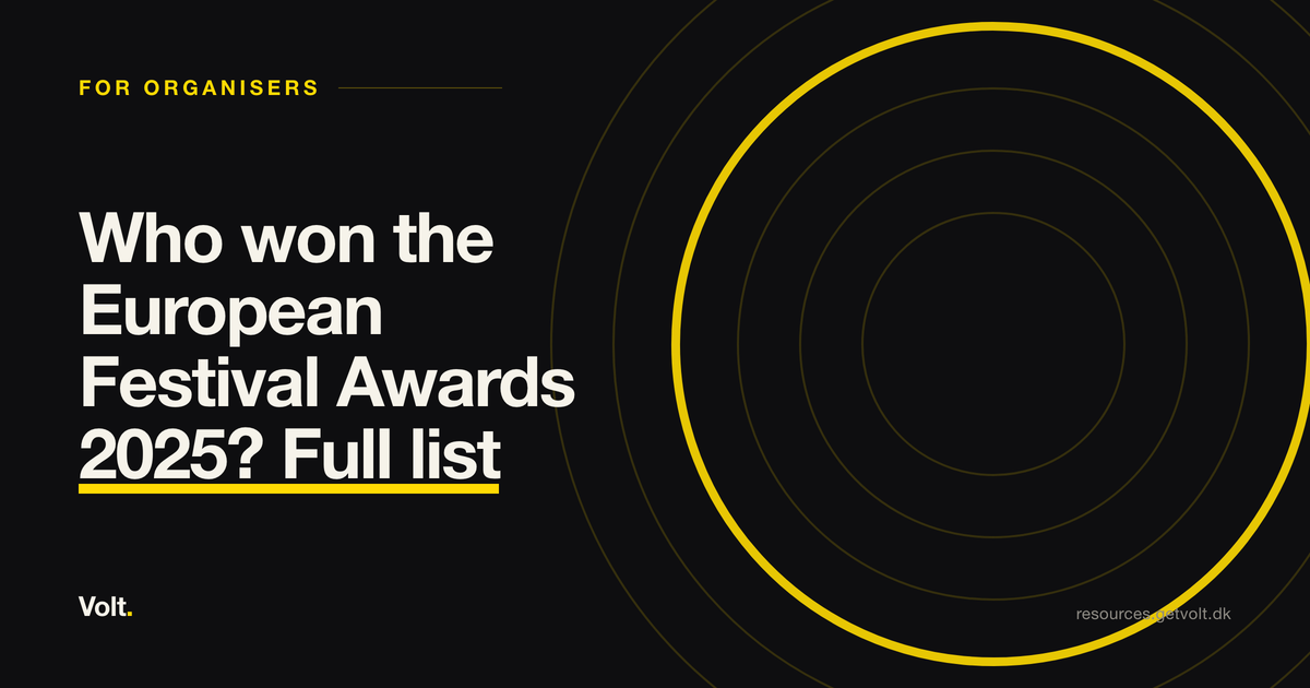 Who won the European Festival Awards 2025? Full list