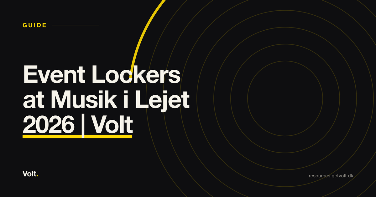 Event Lockers at Musik i Lejet 2026 | Volt