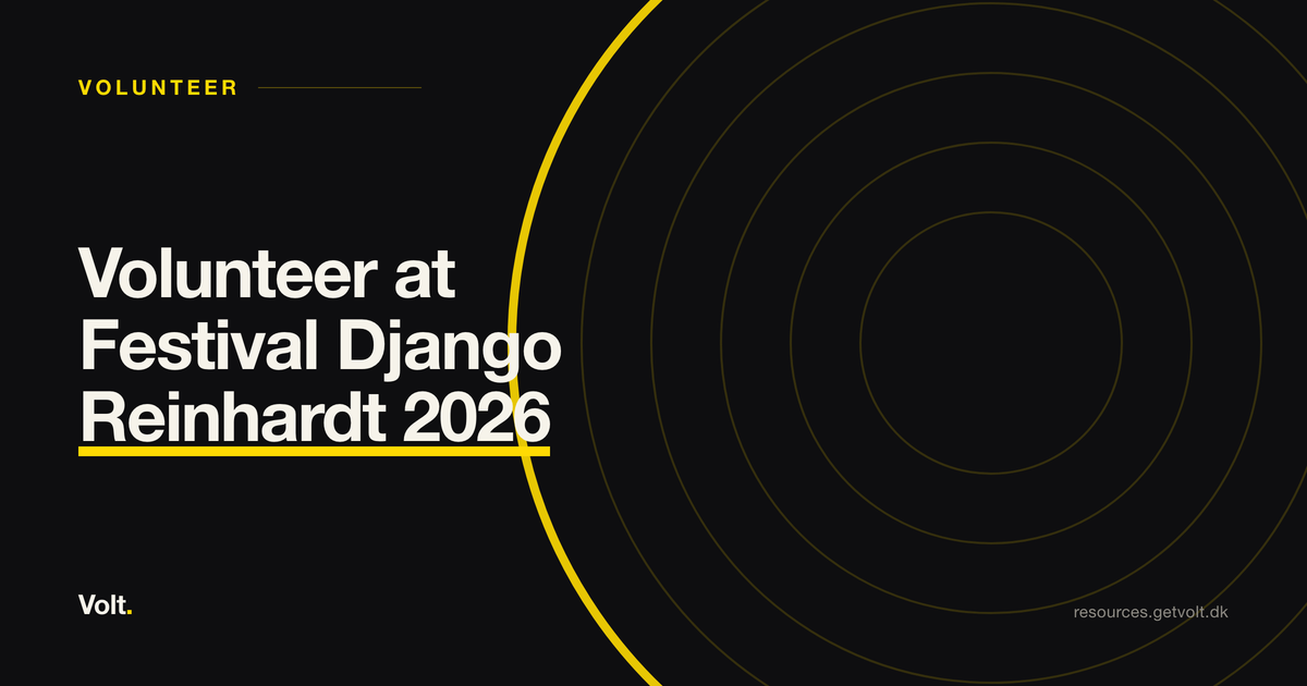 Volunteer at Festival Django Reinhardt 2026