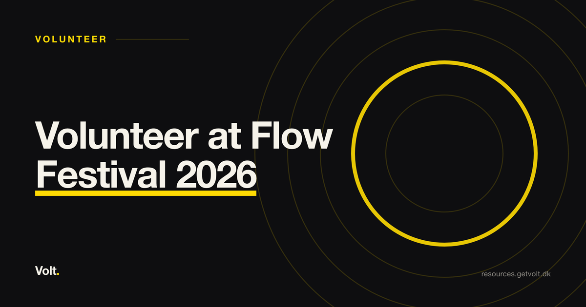 Volunteer at Flow Festival 2026