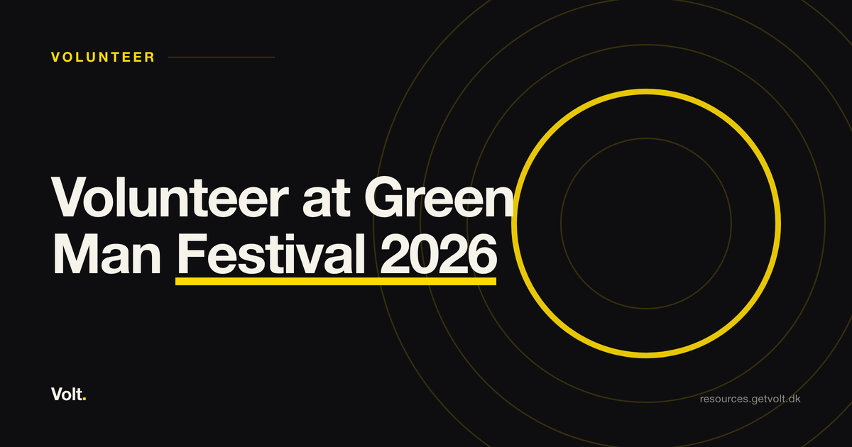 Volunteer at Green Man Festival 2026