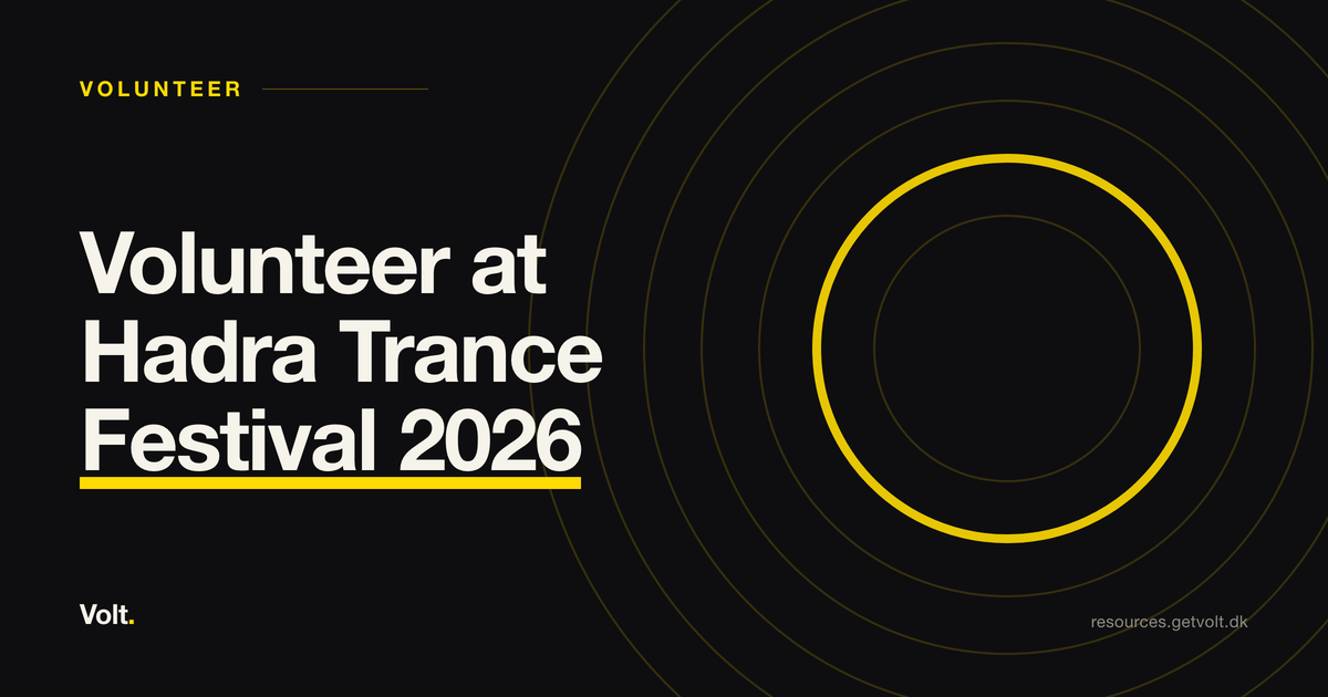 Volunteer at Hadra Trance Festival 2026