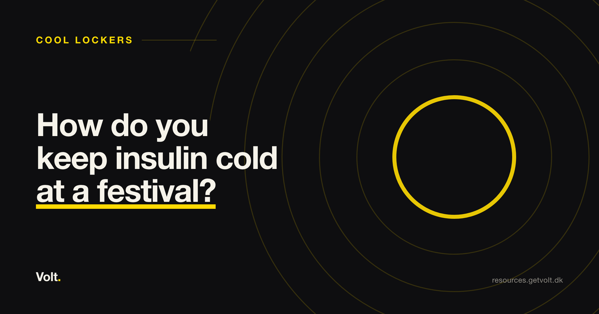 How do you keep insulin cold at a festival?