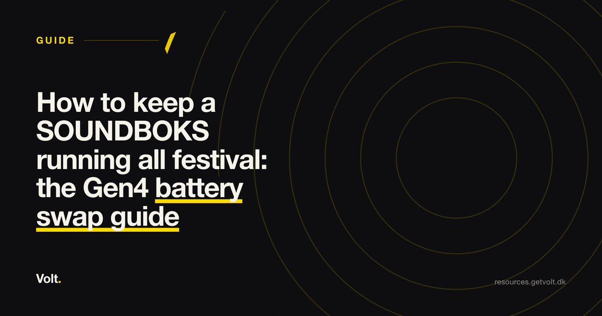 How to keep a SOUNDBOKS running all festival: the Gen4 battery swap guide