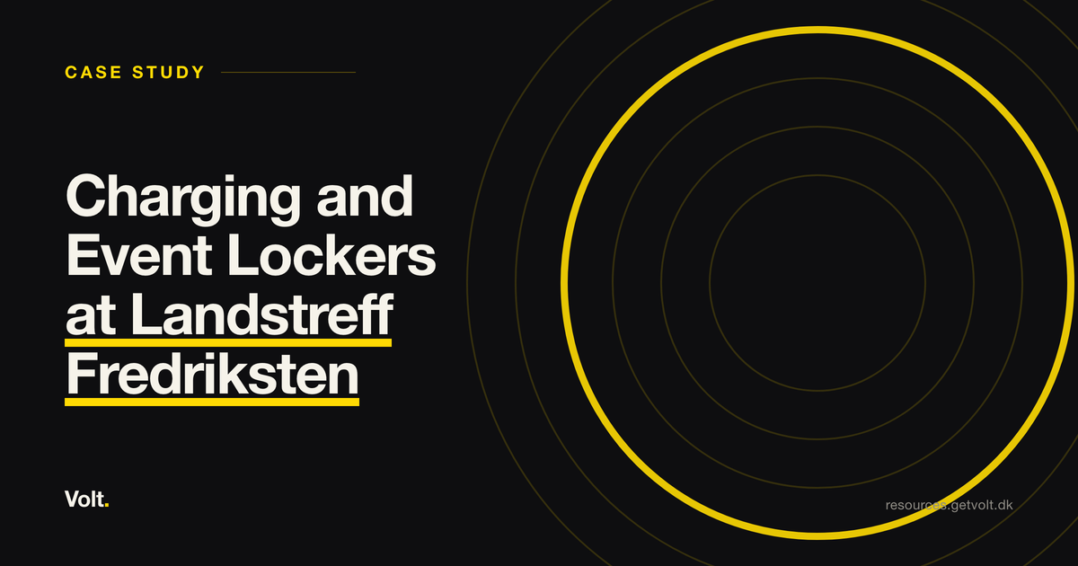 Charging and Event Lockers at Landstreff Fredriksten