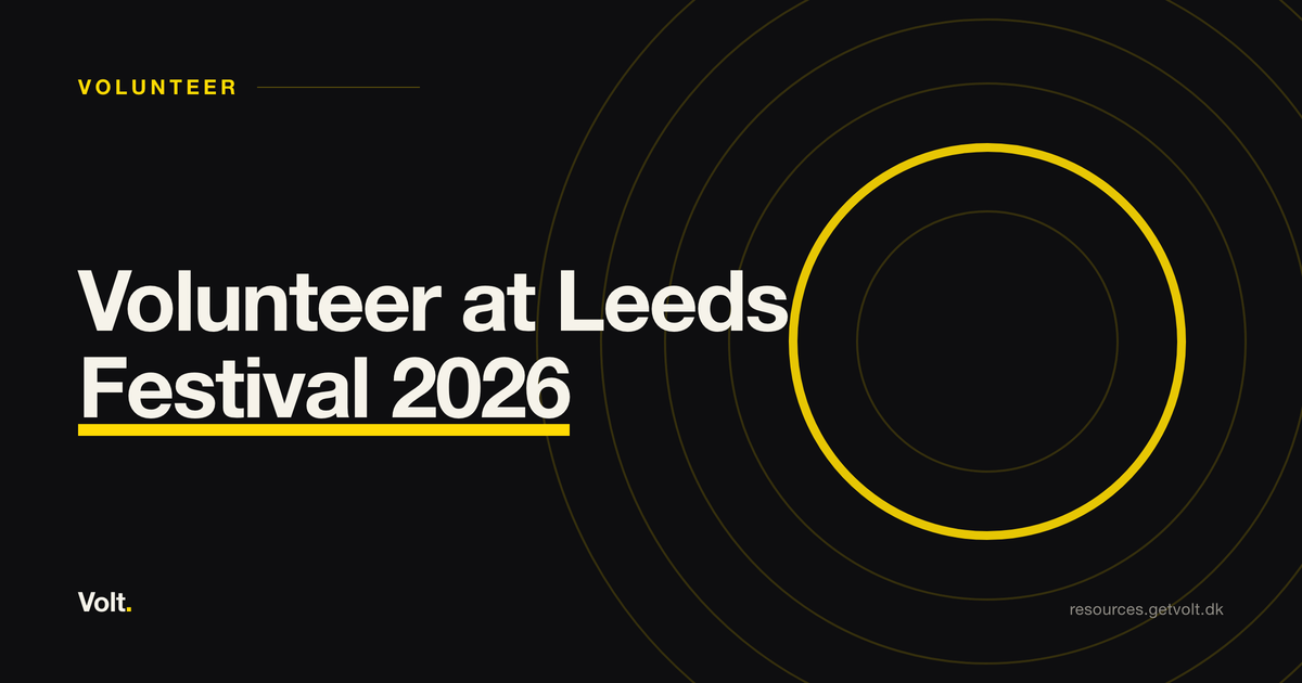 Volunteer at Leeds Festival 2026