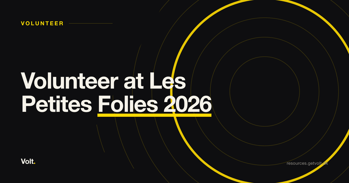 Volunteer at Les Petites Folies 2026