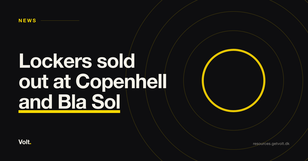 Lockers sold out at Copenhell and Bla Sol