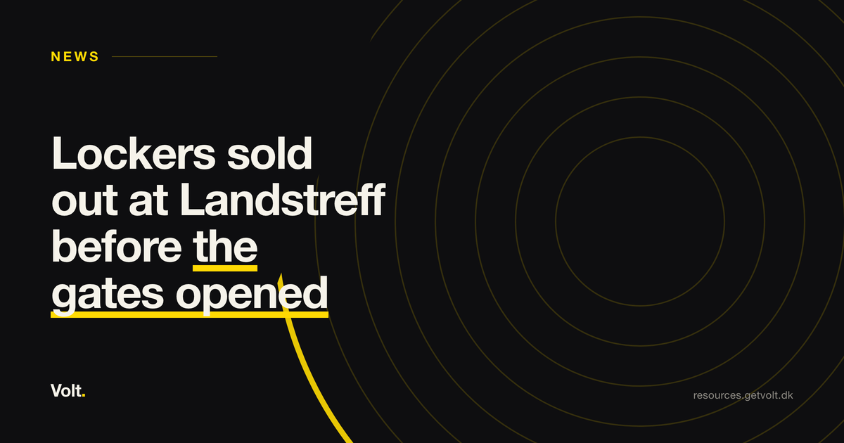Lockers sold out at Landstreff before the gates opened