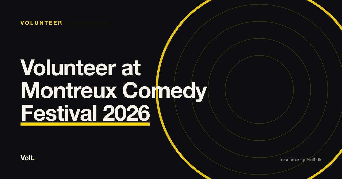 Volunteer at Montreux Comedy Festival 2026