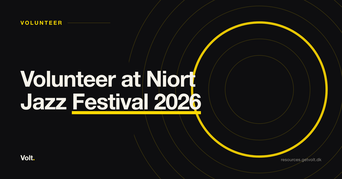 Volunteer at Niort Jazz Festival 2026