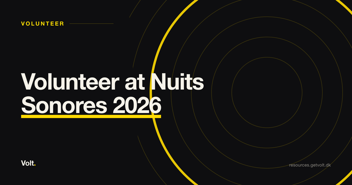 Volunteer at Nuits Sonores 2026