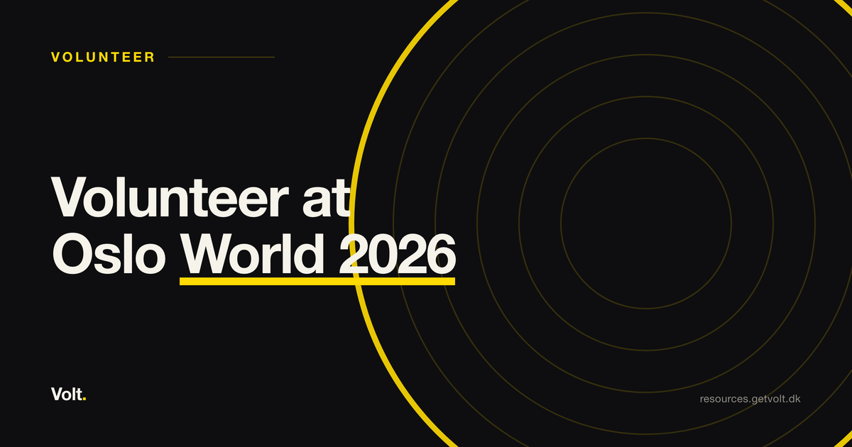 Volunteer at Oslo World 2026