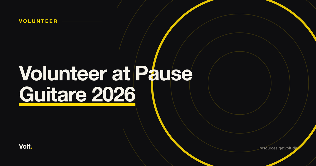 Volunteer at Pause Guitare 2026