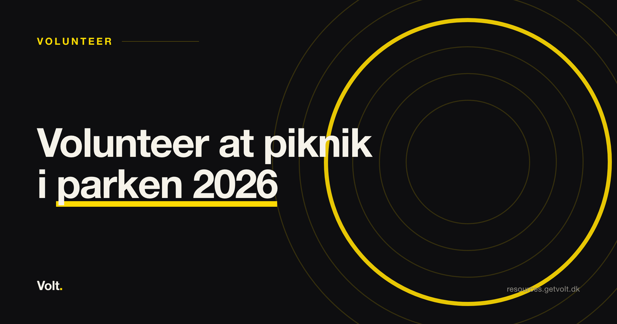Volunteer at piknik i parken 2026