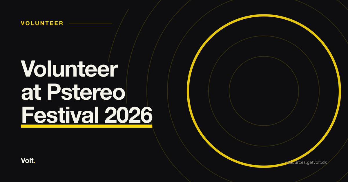 Volunteer at Pstereo Festival 2026
