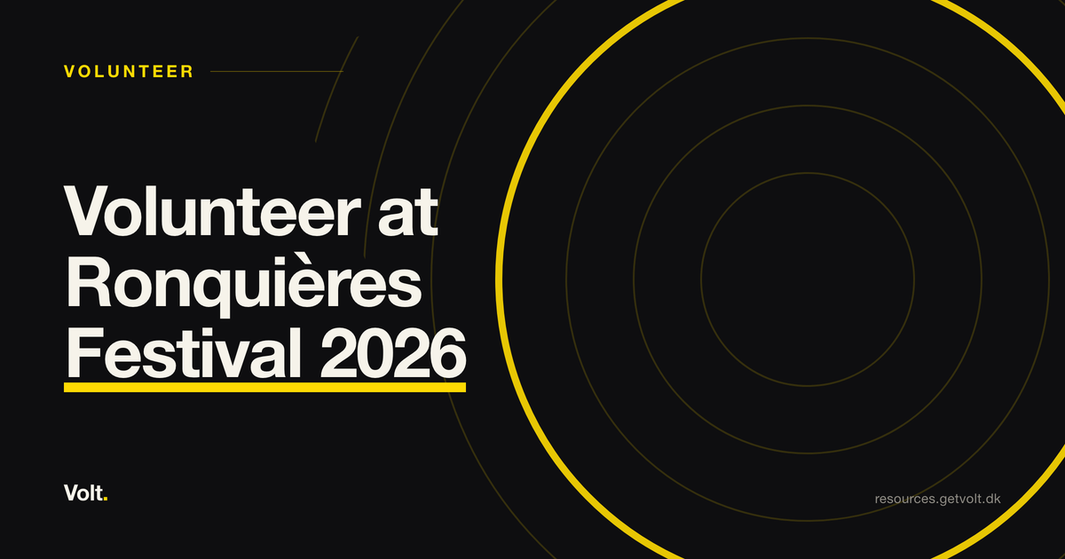 Volunteer at Ronquières Festival 2026