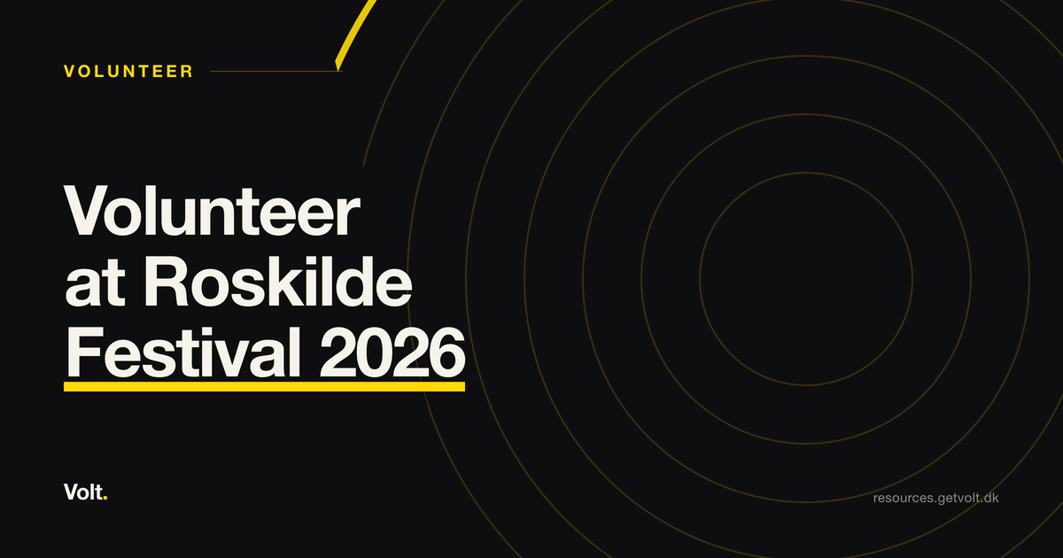 Volunteer at Roskilde Festival 2026