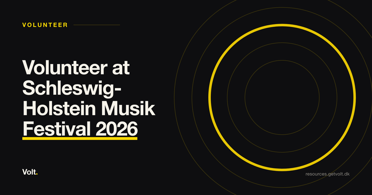 Volunteer at Schleswig-Holstein Musik Festival 2026
