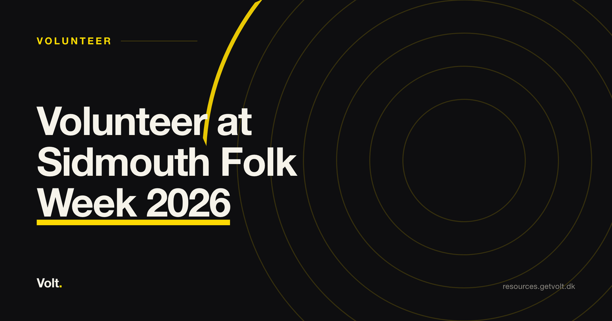 Volunteer at Sidmouth Folk Week 2026