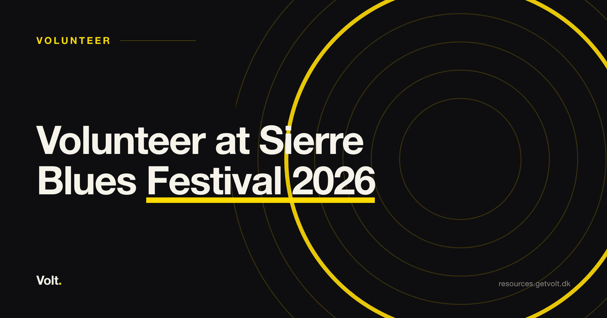 Volunteer at Sierre Blues Festival 2026