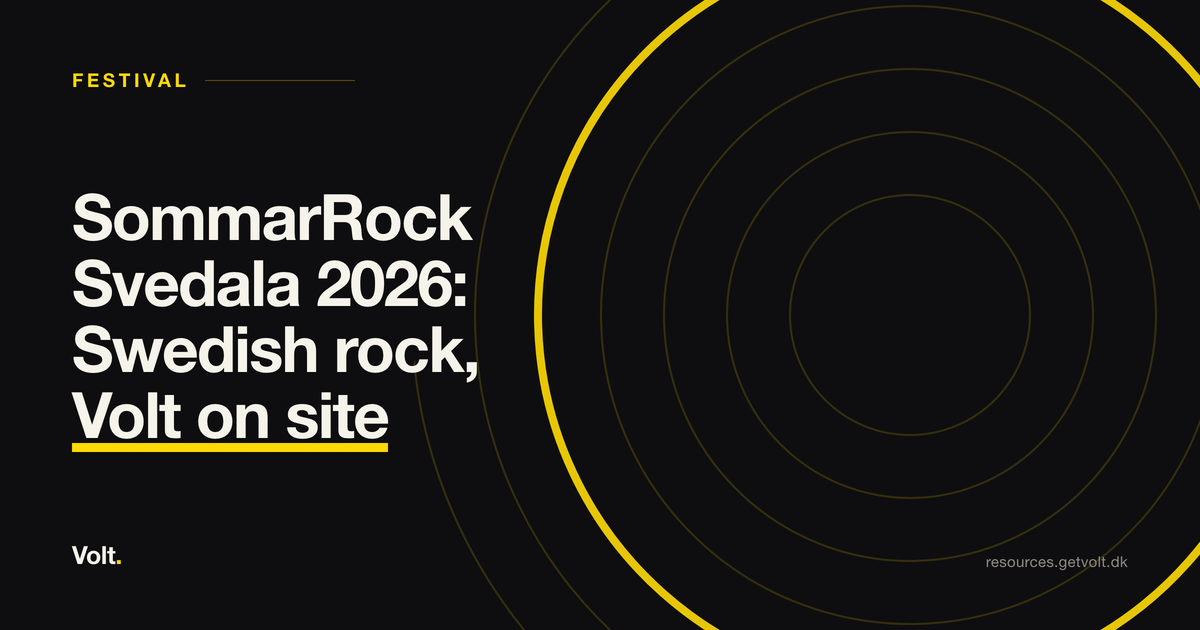 SommarRock Svedala 2026: Swedish rock, Volt on site