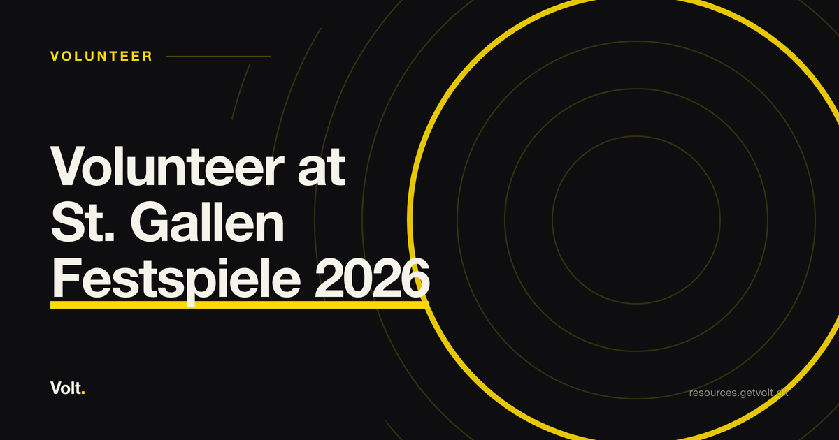 Volunteer at St. Gallen Festspiele 2026