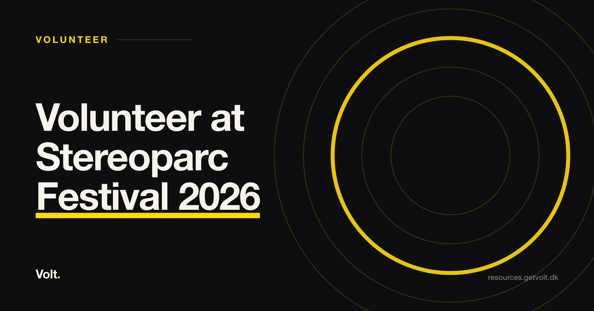 Volunteer at Stereoparc Festival 2026