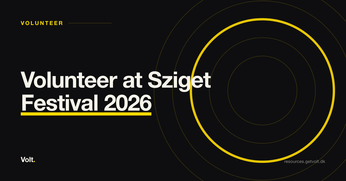 Volunteer at Sziget Festival 2026