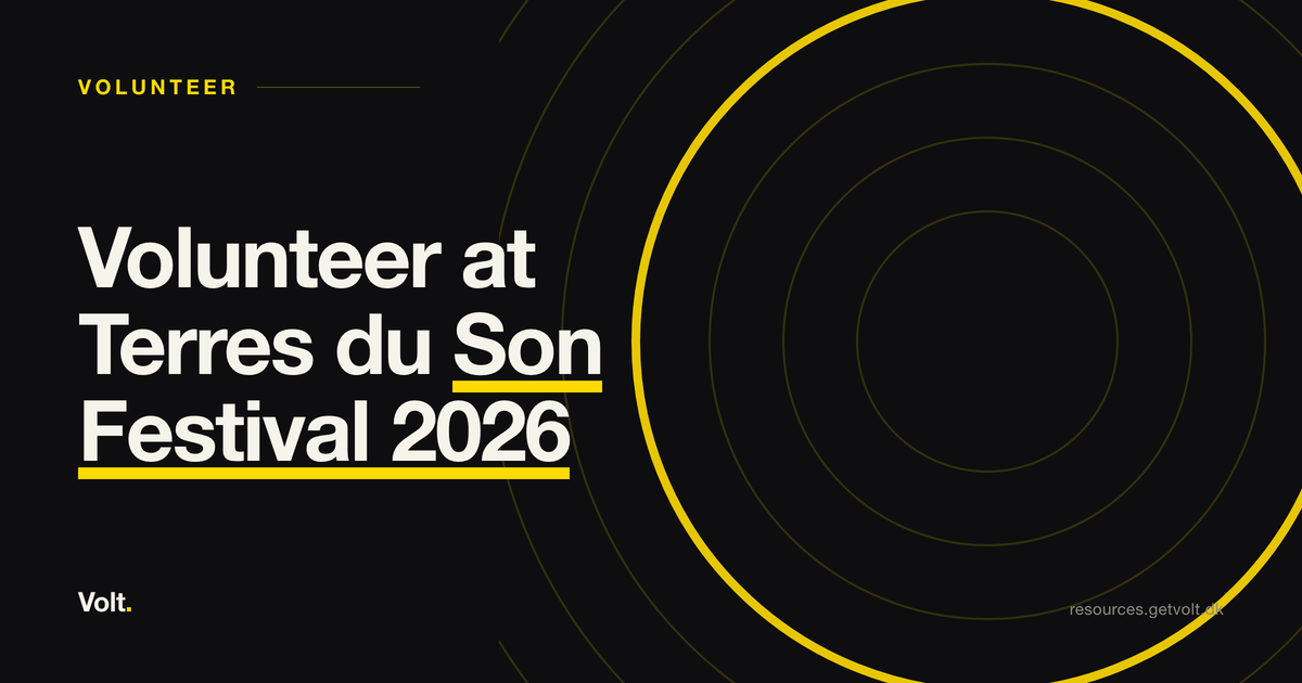 Volunteer at Terres du Son Festival 2026