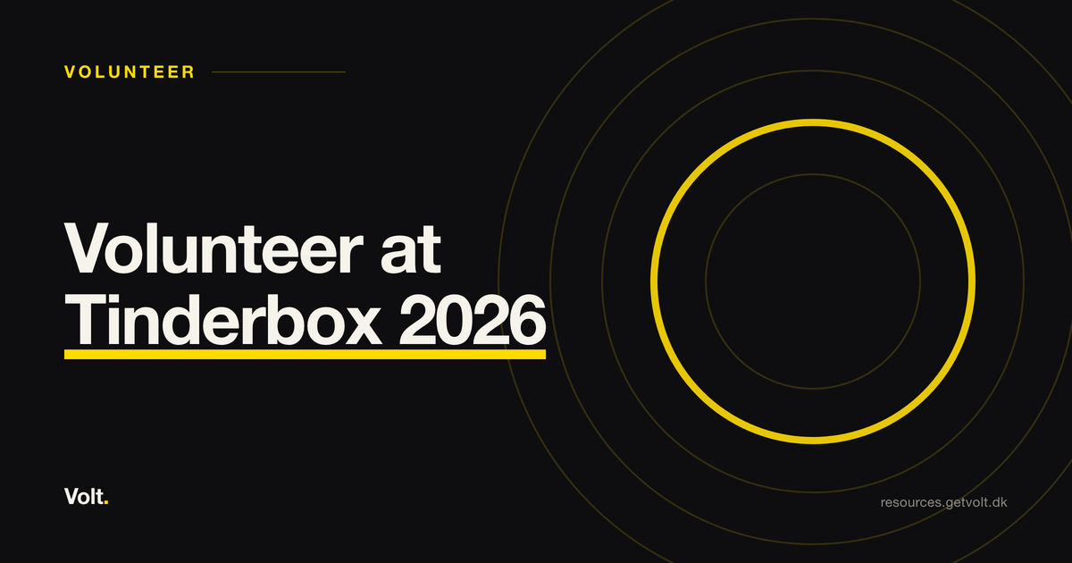 Volunteer at Tinderbox 2026