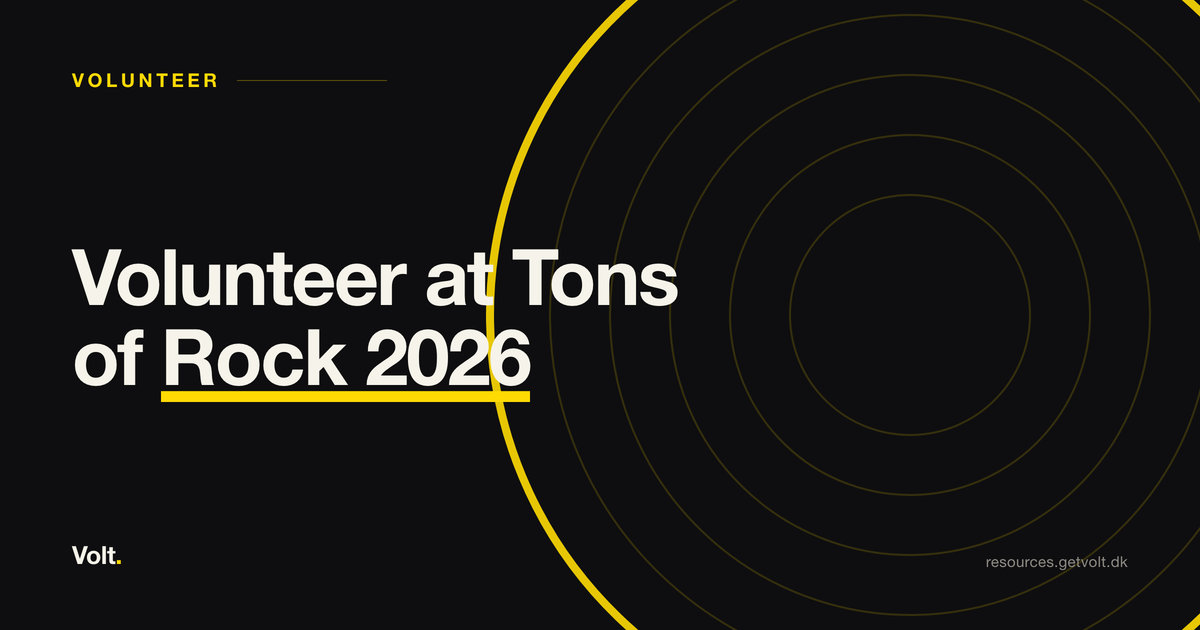 Volunteer at Tons of Rock 2026