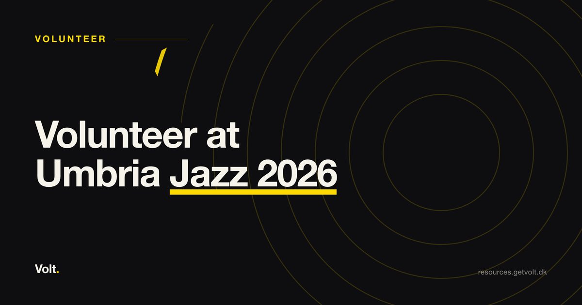Volunteer at Umbria Jazz 2026