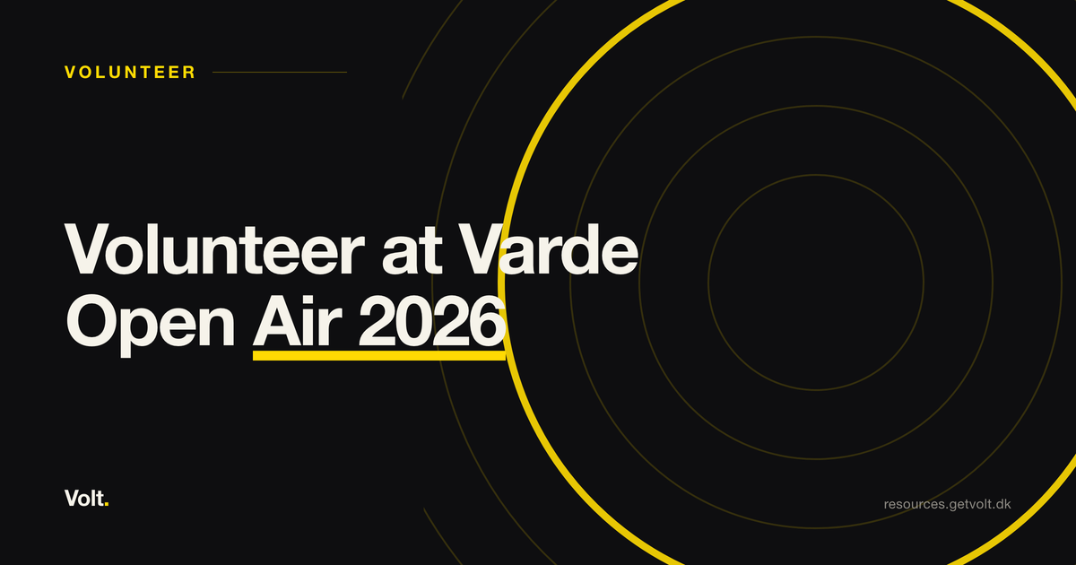 Volunteer at Varde Open Air 2026