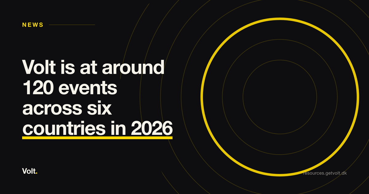 Volt is at around 120 events across six countries in 2026