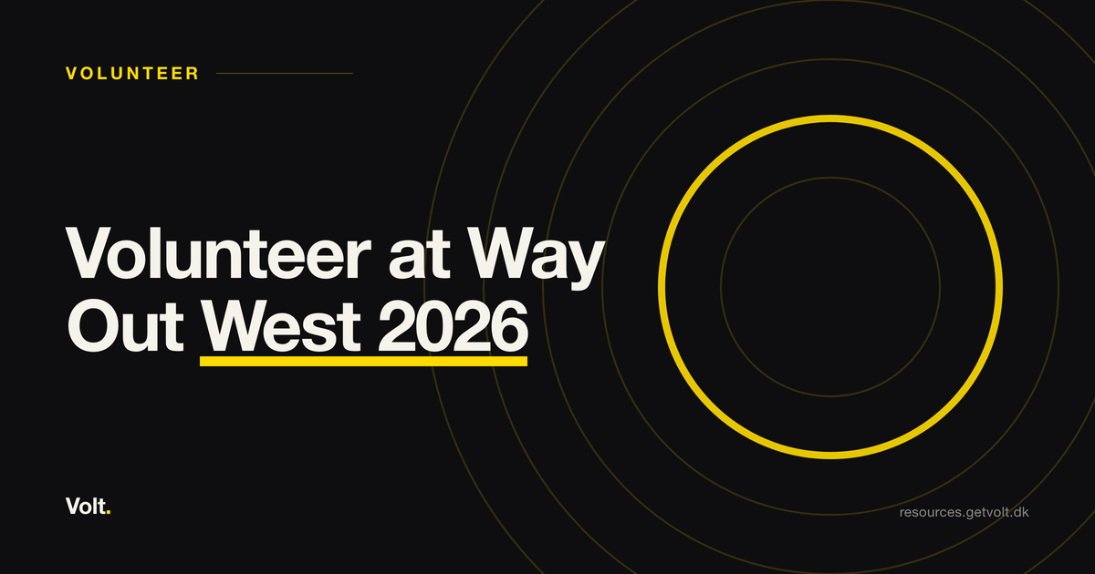 Volunteer at Way Out West 2026