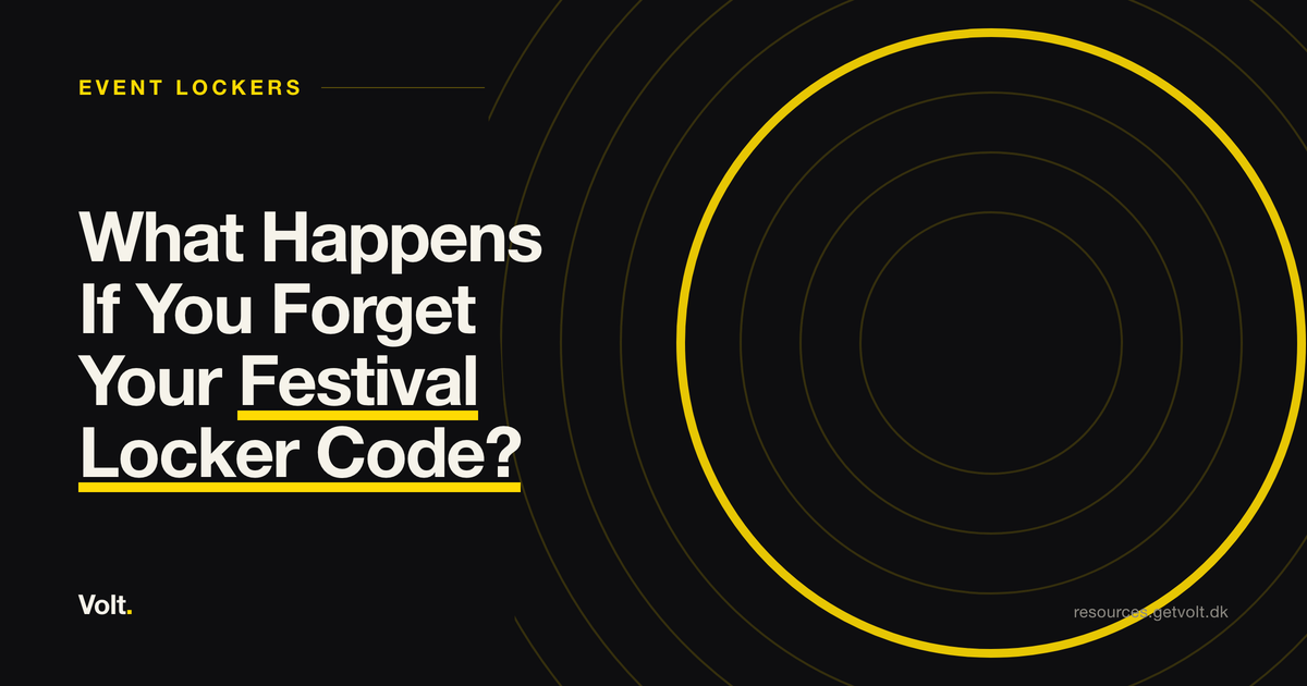 What Happens If You Forget Your Festival Locker Code?